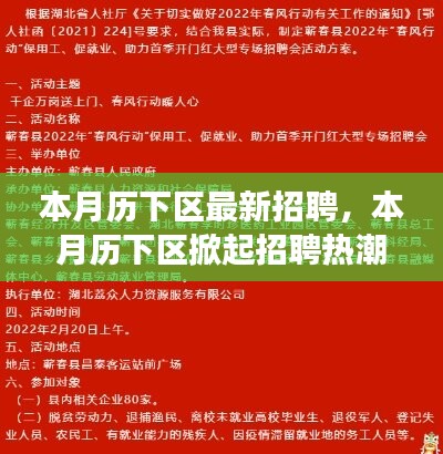 歷下區(qū)掀起招聘熱潮，背景、事件與影響分析