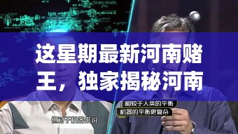 獨家揭秘，河南賭王最新高科技神器，革新功能引領極致體驗，科技重塑賭壇風云！