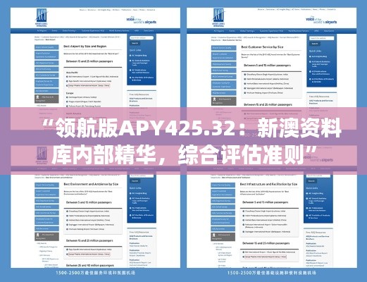 “領航版APY425.32：新澳資料庫內(nèi)部精華，綜合評估準則”