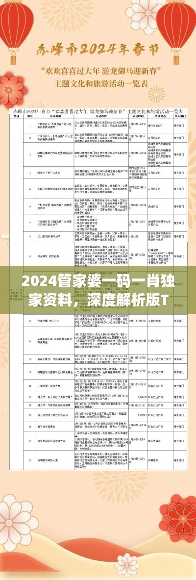 2024管家婆一碼一肖獨(dú)家資料，深度解析版TAN306.24