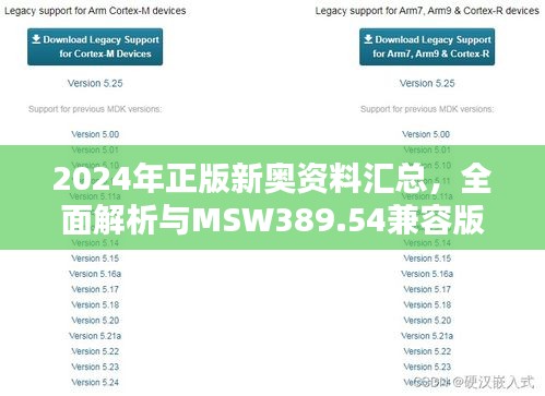 2024年正版新奧資料匯總，全面解析與MSW389.54兼容版