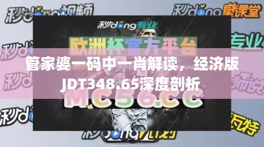 管家婆一碼中一肖解讀，經(jīng)濟(jì)版JDT348.65深度剖析