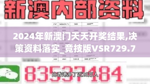 2024年新澳門天天開獎結(jié)果,決策資料落實_競技版VSR729.7