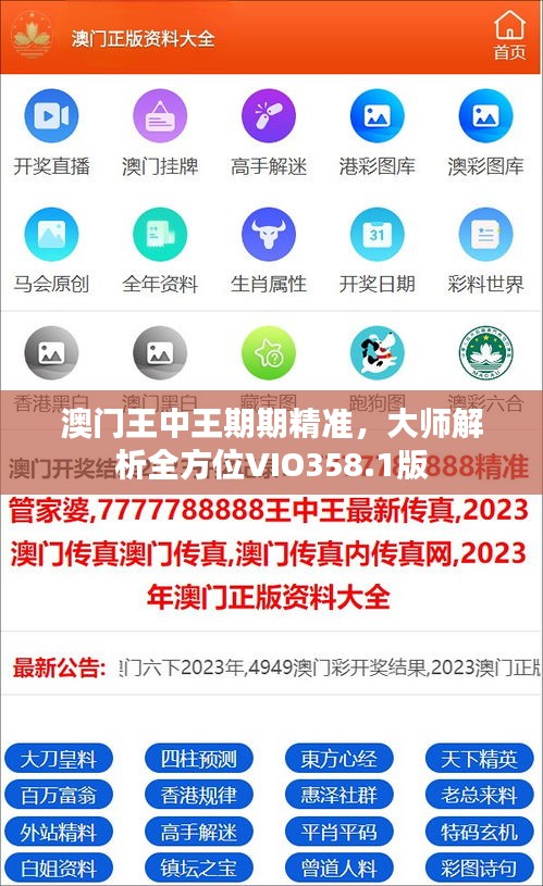 澳門王中王期期精準(zhǔn)，大師解析全方位VIO358.1版