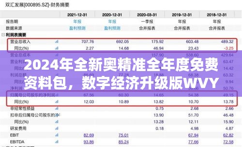 2024年全新奧精準(zhǔn)全年度免費資料包，數(shù)字經(jīng)濟(jì)升級版WVY560.95