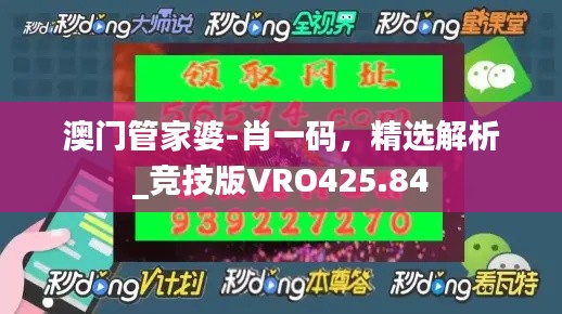 澳門管家婆-肖一碼，精選解析_競技版VRO425.84