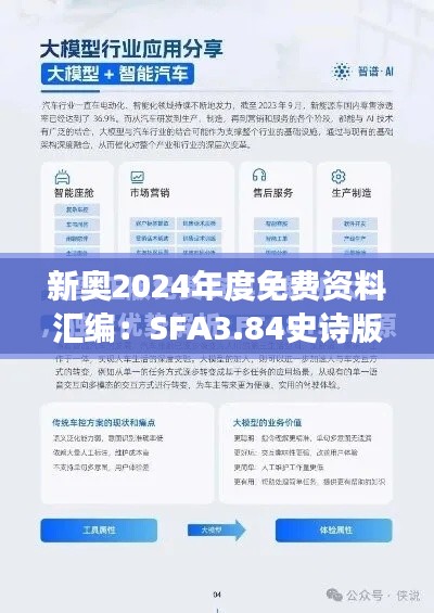 新奧2024年度免費資料匯編：SFA3.84史詩版數(shù)據(jù)解讀