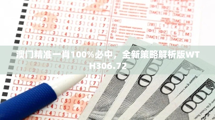 澳門精準(zhǔn)一肖100%必中，全新策略解析版WTH306.72