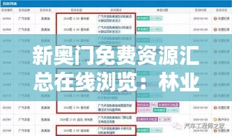 新奧門免費資源匯總在線瀏覽：林業(yè)工程課程資料THL505.52