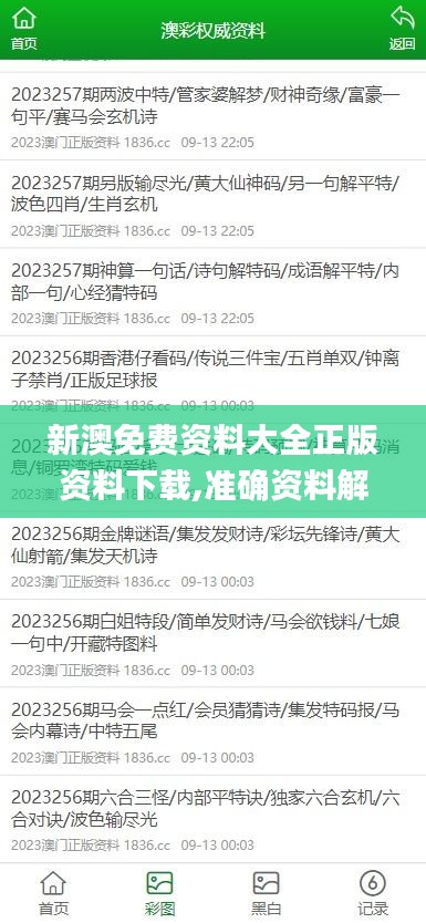 新澳免費資料大全正版資料下載,準(zhǔn)確資料解釋_影像版GBO923.29