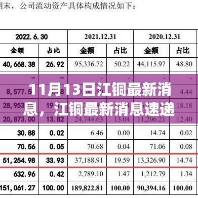 江銅最新動(dòng)態(tài)與行業(yè)進(jìn)展速遞，11月13日更新