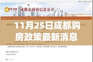 成都購房政策最新解讀與深度分析，11月25日報告出爐