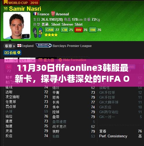 FIFA Online 3韓服最新卡牌揭秘，小巷深處獨(dú)特小店的探索之旅