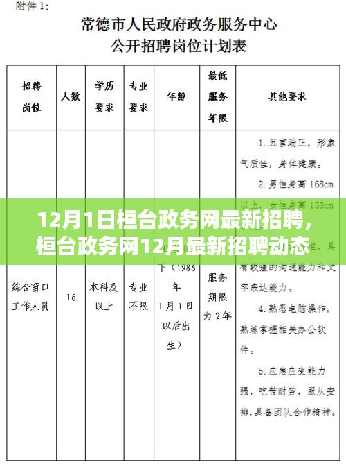 桓臺(tái)政務(wù)網(wǎng)12月最新招聘動(dòng)態(tài)，開啟職業(yè)機(jī)遇之門