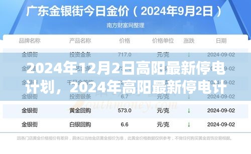 高陽最新停電計劃通知，2024年停電安排詳解