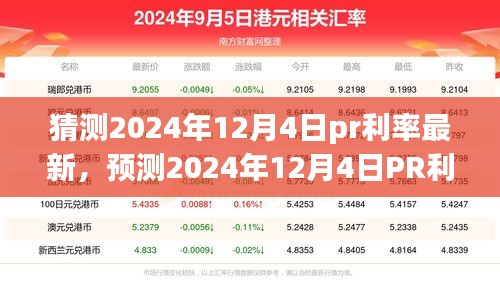 洞悉未來金融走向，預(yù)測(cè)2024年12月4日PR利率最新動(dòng)態(tài)