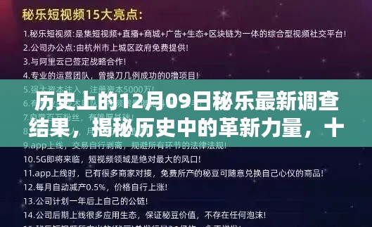 揭秘歷史革新力量，十二月九日秘樂最新科技產(chǎn)品深度解析與調(diào)查揭秘