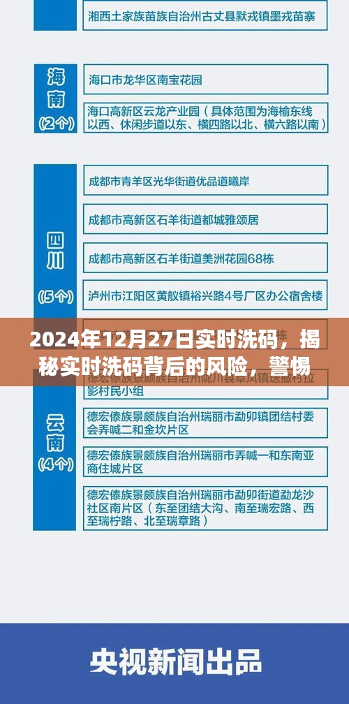 揭秘實(shí)時(shí)洗碼背后的風(fēng)險(xiǎn)，警惕違法犯罪行為（實(shí)時(shí)洗碼資訊，日期，2024年12月27日）