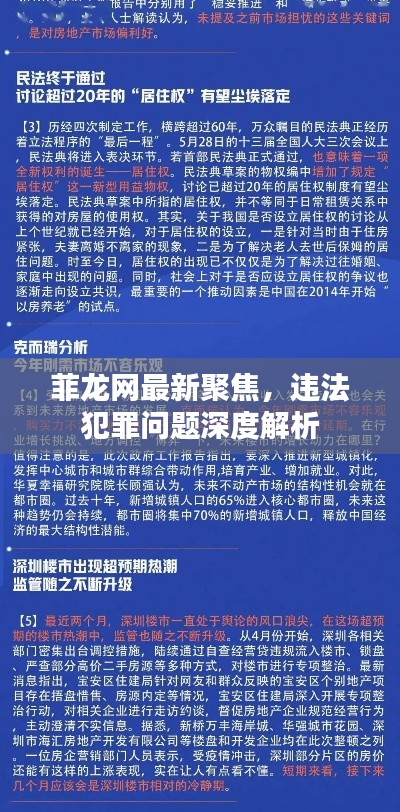 菲龍網(wǎng)最新聚焦，違法犯罪問題深度解析