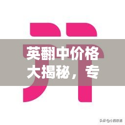 英翻中價格大揭秘，專業(yè)翻譯收費標(biāo)準(zhǔn)一網(wǎng)打盡