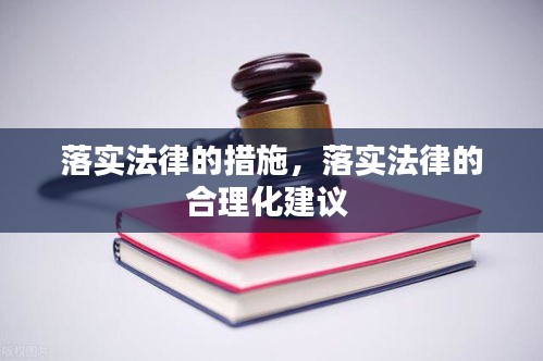 落實法律的措施，落實法律的合理化建議 