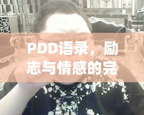 PDD語(yǔ)錄，勵(lì)志與情感的完美交融之道