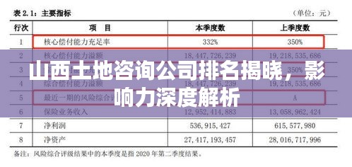 山西土地咨詢公司排名揭曉，影響力深度解析