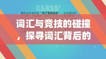 詞匯與競(jìng)技的碰撞，探尋詞匯背后的賽場(chǎng)魅力