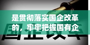 是貫徹落實國企改革的，牢牢把握國有企業(yè)改革的正確方向 